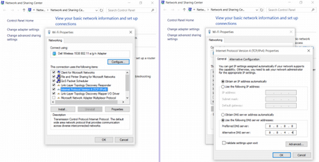 Windows 10 come cambiare DNS