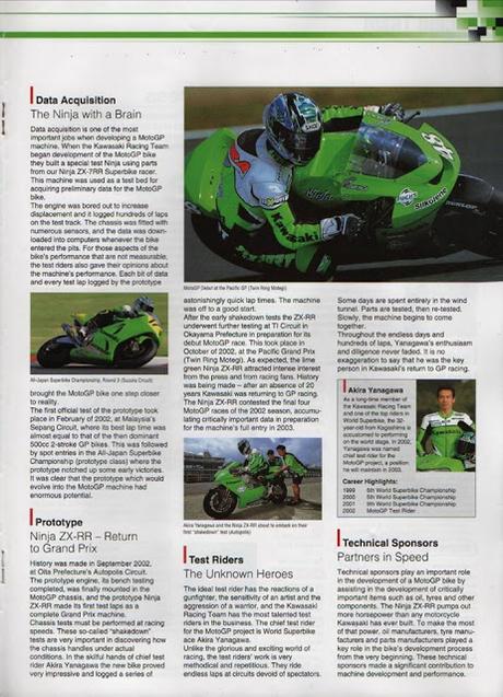 Kawasaki's Official Guidebook MotoGP 2003