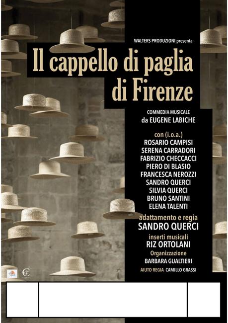 Il cappello di paglia di Firenze va in tour: Prime date e cast