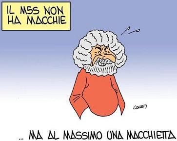 vingetta-grillo il m5s non ha macchie, solo macchiette