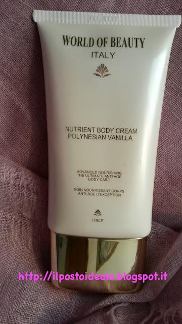 World of Beauty: Nutrient Bath Gel e Nutrient Body Cream