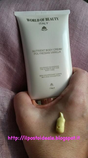 World of Beauty: Nutrient Bath Gel e Nutrient Body Cream