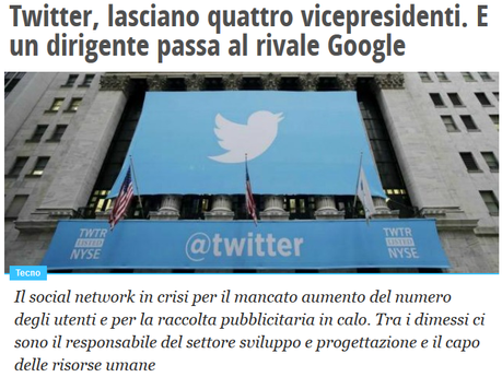 Il flop di twitter; eravamo stati buoni profeti?