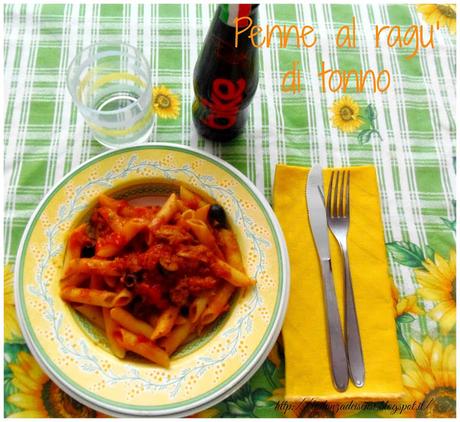 Penne al ragu' di tonno