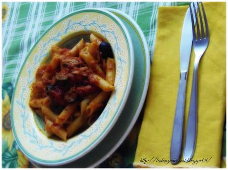 Penne al ragu' di tonno