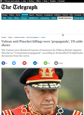 Riscopriamo le nostre tradizioni! Pinochet e la sua dittatura cattolica dell'ultraliberismo gesuitico-hayekkiano