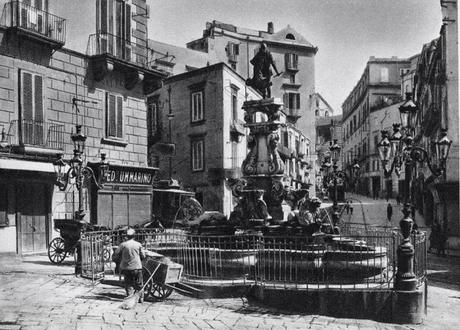 fontana di monteoliveto con la recinzione