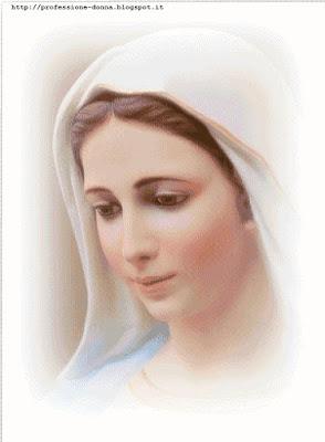 Schema a punto croce: Madonna di Medjugorje_2