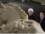 Altro statue coperte! Dello sfregio alla dignità femminile durante visita Rouhani. nota.