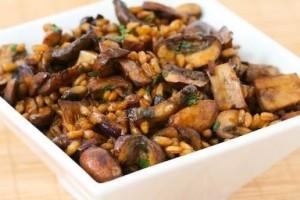 farro con funghi