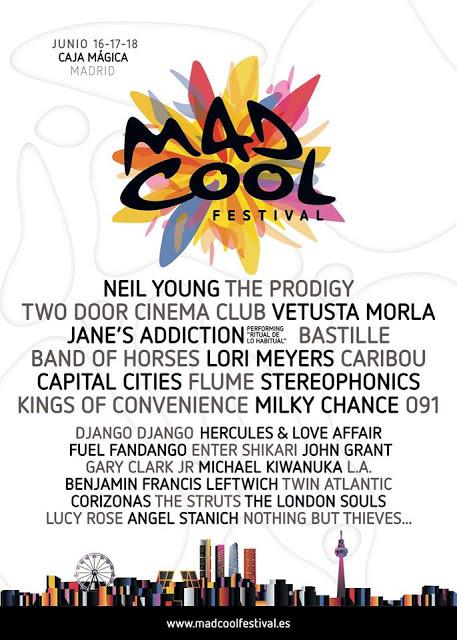 Mad Cool Festival dal 16 al 18 Giugno a Madrid