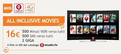 Offerta Wind All Inclusive Movies: inclusi anche 4 film in HD