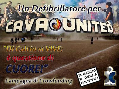 Traguardo raggiunto per la campagna di crowdfunding - Un defibrillatore per Cava United