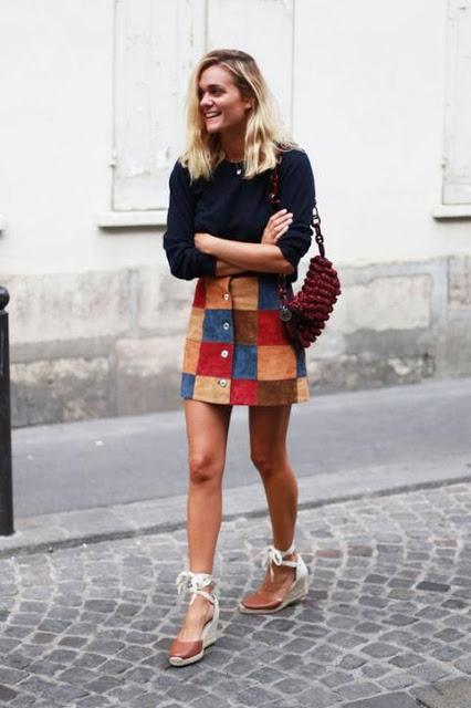 How to wear... Suède skirt