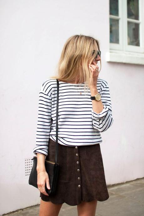 How to wear... Suède skirt