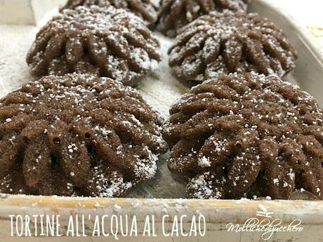 tortine all'acqua al cacao