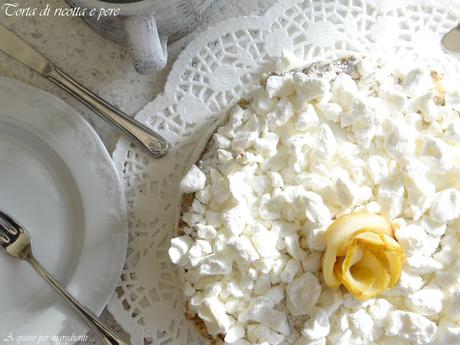 Torta di ricotta e pere