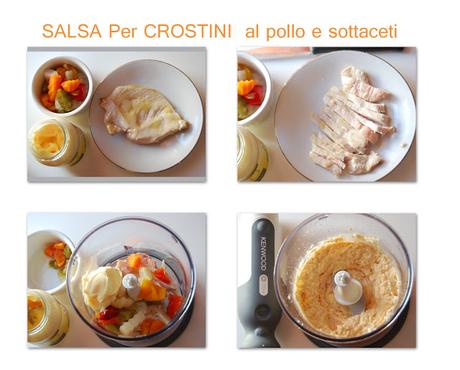 salsa per crostini al pollo e sottaceti