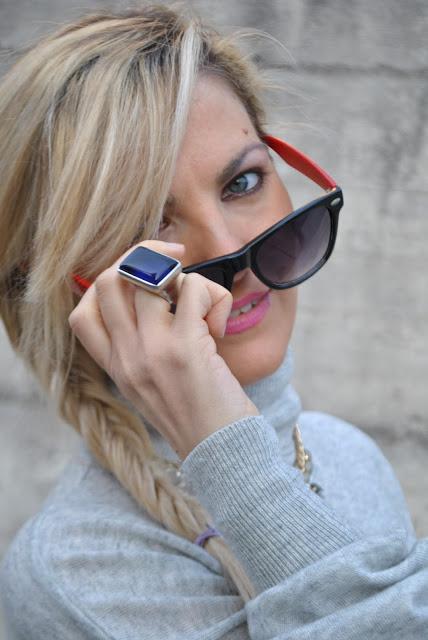 occhiali da sole rayban anello argento pianegonda  occhi blu ragazze occhi azzurri outfit da giorno invernale outfit gennaio 2016 january  outfit january 2016 outfits casual winter outfit mariafelicia magno fashion blogger colorblock by felym fashion blog italiani fashion blogger italiane blog di moda blogger italiane di moda fashion blogger bergamo fashion blogger milano fashion bloggers italy italian fashion bloggers influencer italiane italian influencer