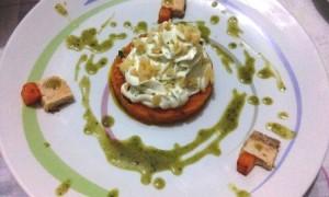 Zucca con mousse di ricotta