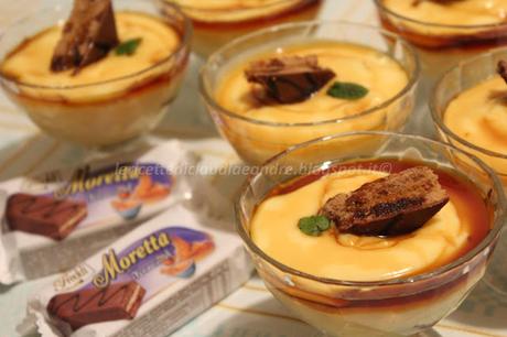 Coppette con crème caramel e Moretta Karamel