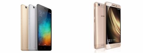 Xiaomi Redmi 3 vs Gionee M5 Mini