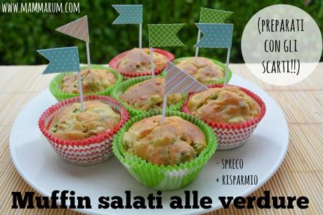 Muffin salati alle verdure (con gli scarti!!)