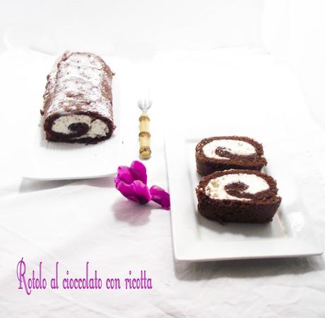 Rotolo al cioccolato e ricotta