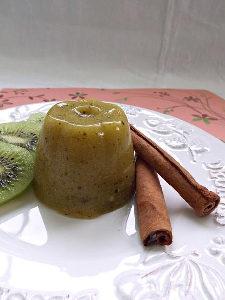 Budino al kiwi senza zucchero