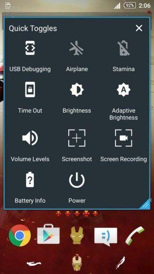 Quick Toggles