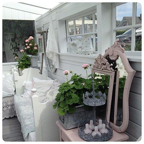 Stile romantic shabby a casa di Mariann