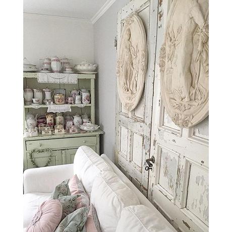 Stile romantic shabby a casa di Mariann