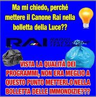 Canone Rai in bolletta: la solita itaglia che raglia!