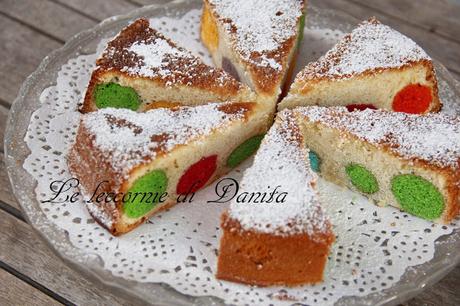 Torta a pois per carnevale!!