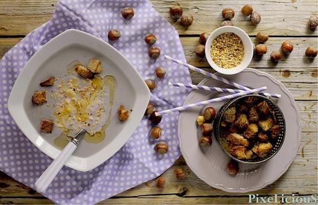 Vellutata di Cavolfiore Viola Con Nocciole e Pecorino di Fossa