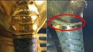 L' indecoroso e furtivo incollo della barba della maschera funeraria di Tutankhamon