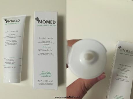 Biomed Organics 5 In 1 Cleanser Detergente Viso Naturale Organico 90ml