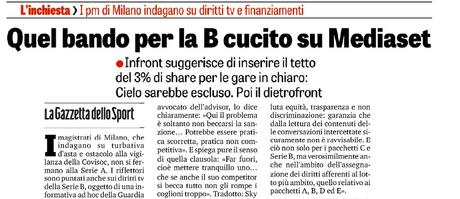 Diritti Tv, Infront Italy: 
