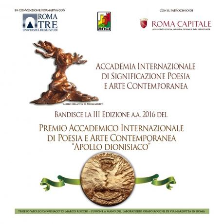 Premio Internazionale di Poesia e Arte Contemporanea “Apollo dionisiaco”