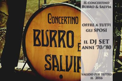 Il Dj per il vostro matrimonio lo offre il Concertino Burro & Salvia