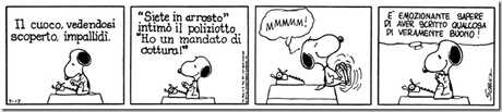 snoopy scrittore pieno di sé