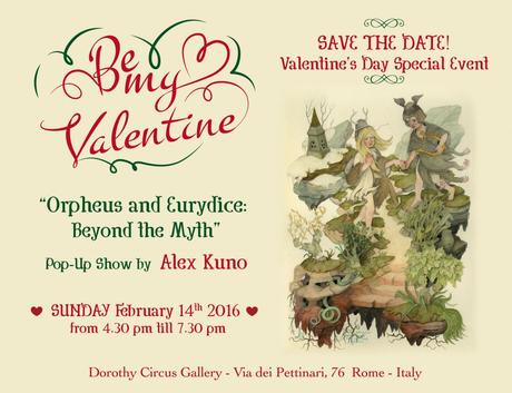 Valentine’s Day Special Event “Orpheus and Eurydice: Beyond the Myth” by Alex Kuno at DOROTHY CIRCUS GALLERY