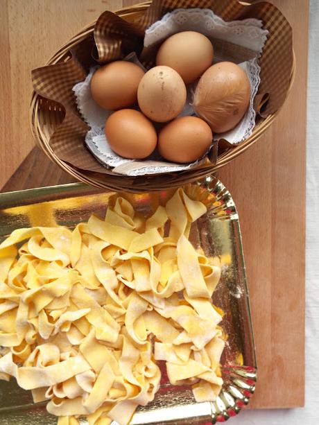 Pasta fresca fatta in casa: pappardelle rustiche