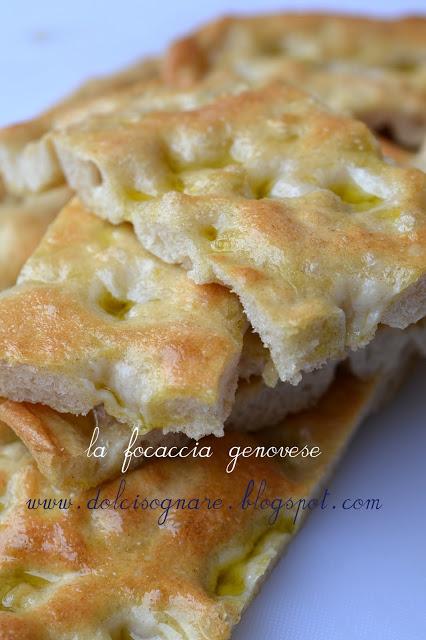 Focaccia genovese con biga