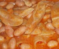 Trippa alla romana con fagioli