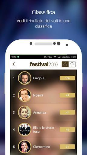 Festival 2016: Sanremo edition per iOS e Android cantanti