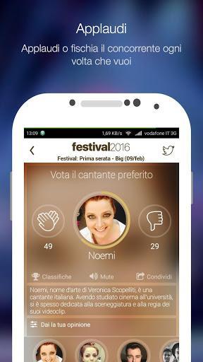 Festival 2016: Sanremo edition per iOS e Android festival musicale