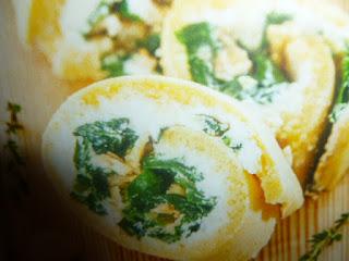 Rotolo di frittata di ceci