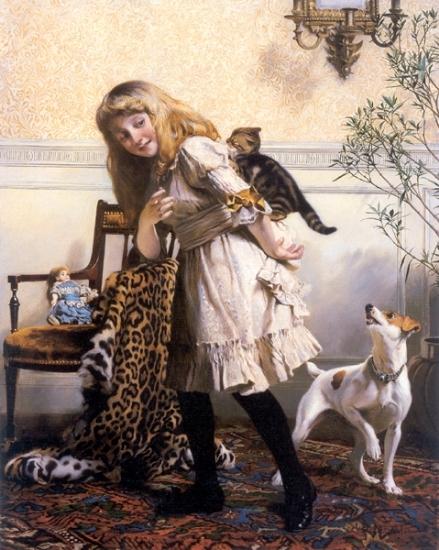 Charles Burton Barber, Victorian painter of children and pets.
