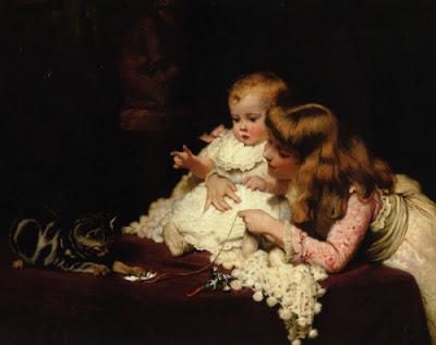 Charles Burton Barber, Victorian painter of children and pets.